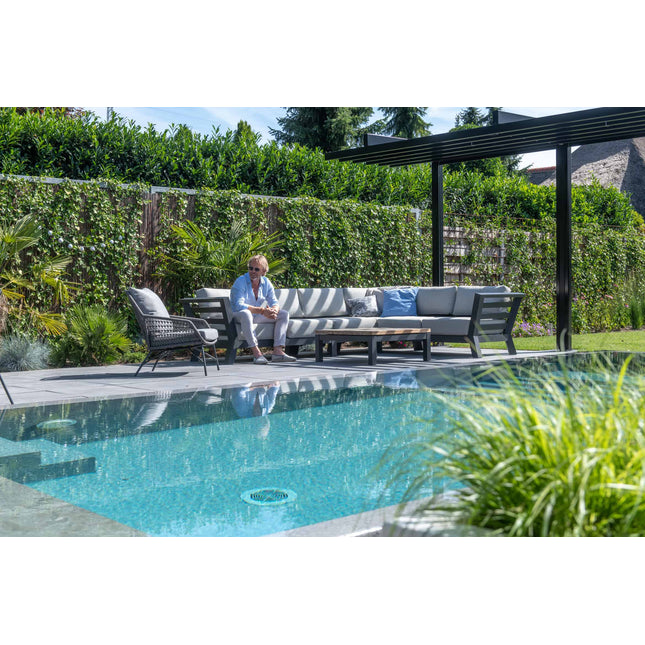 4 Seasons Outdoor Meteoro Lounge Set + Mitte + Capitol Couchtabelle 90 x 90 cm