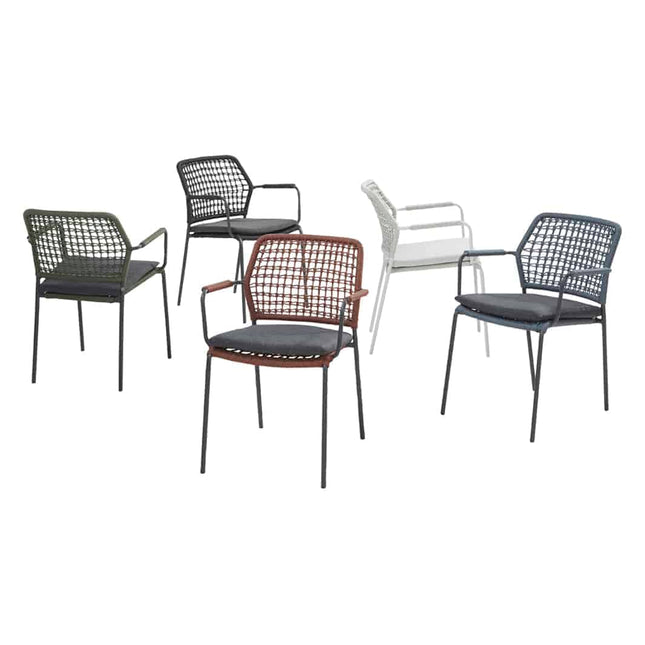 Taste 4SO Barista Dining Anthrazit + Ambassador Teaktische 240 cm