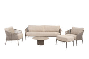 Florence lounge set terre with footstool and Sofie table - Complete Set