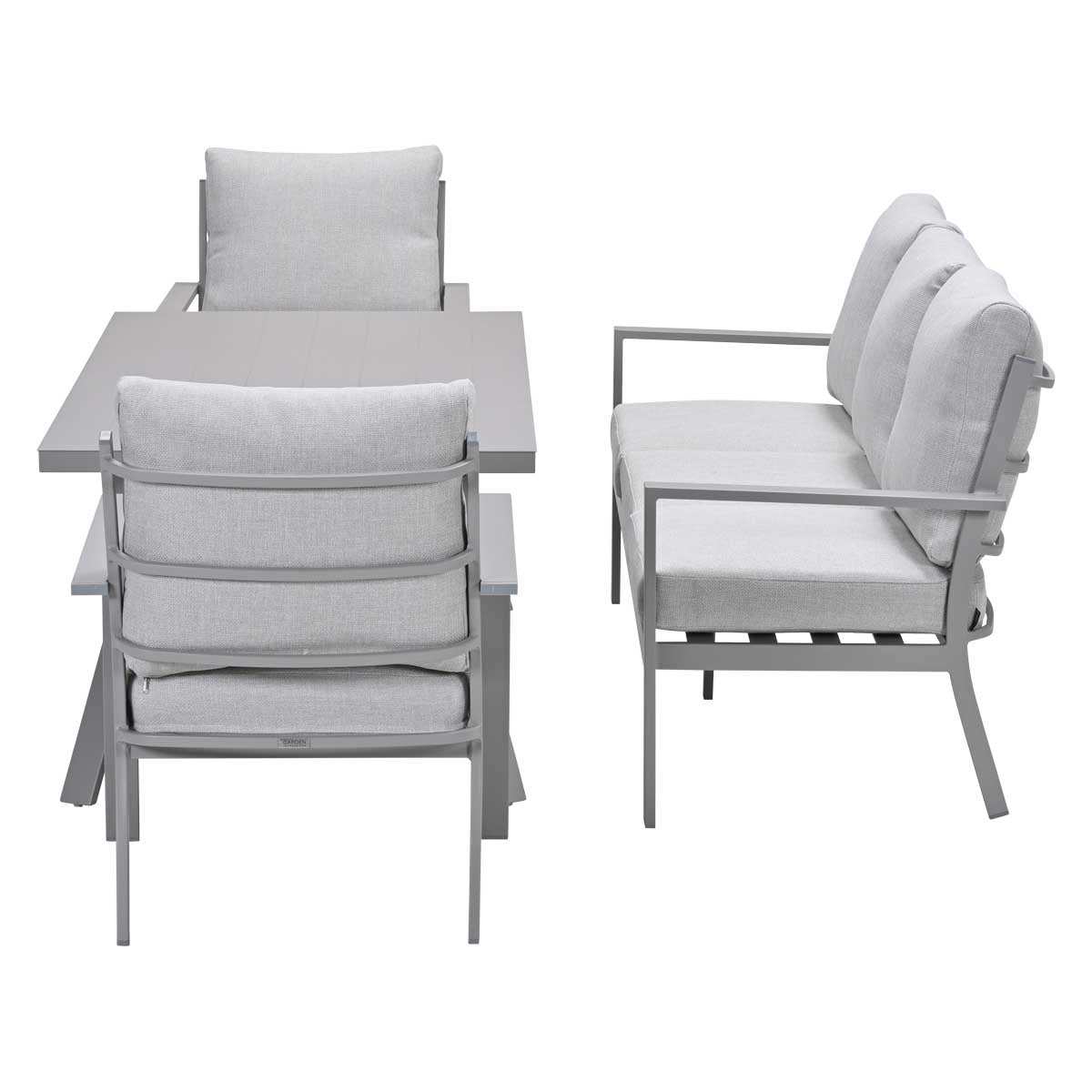 Garden Impressions Sergio loungeset dining 4-delig aluminium frame - afbeelding 4