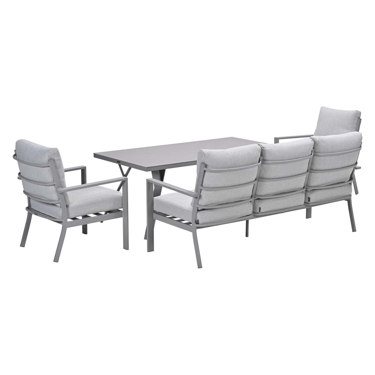 Garden Impressions Sergio loungeset dining 4-delig aluminium frame - afbeelding 5