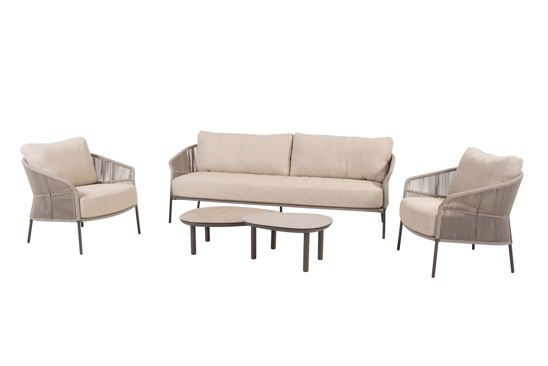 Florence lounge set terre with Monroe tables - Complete Set