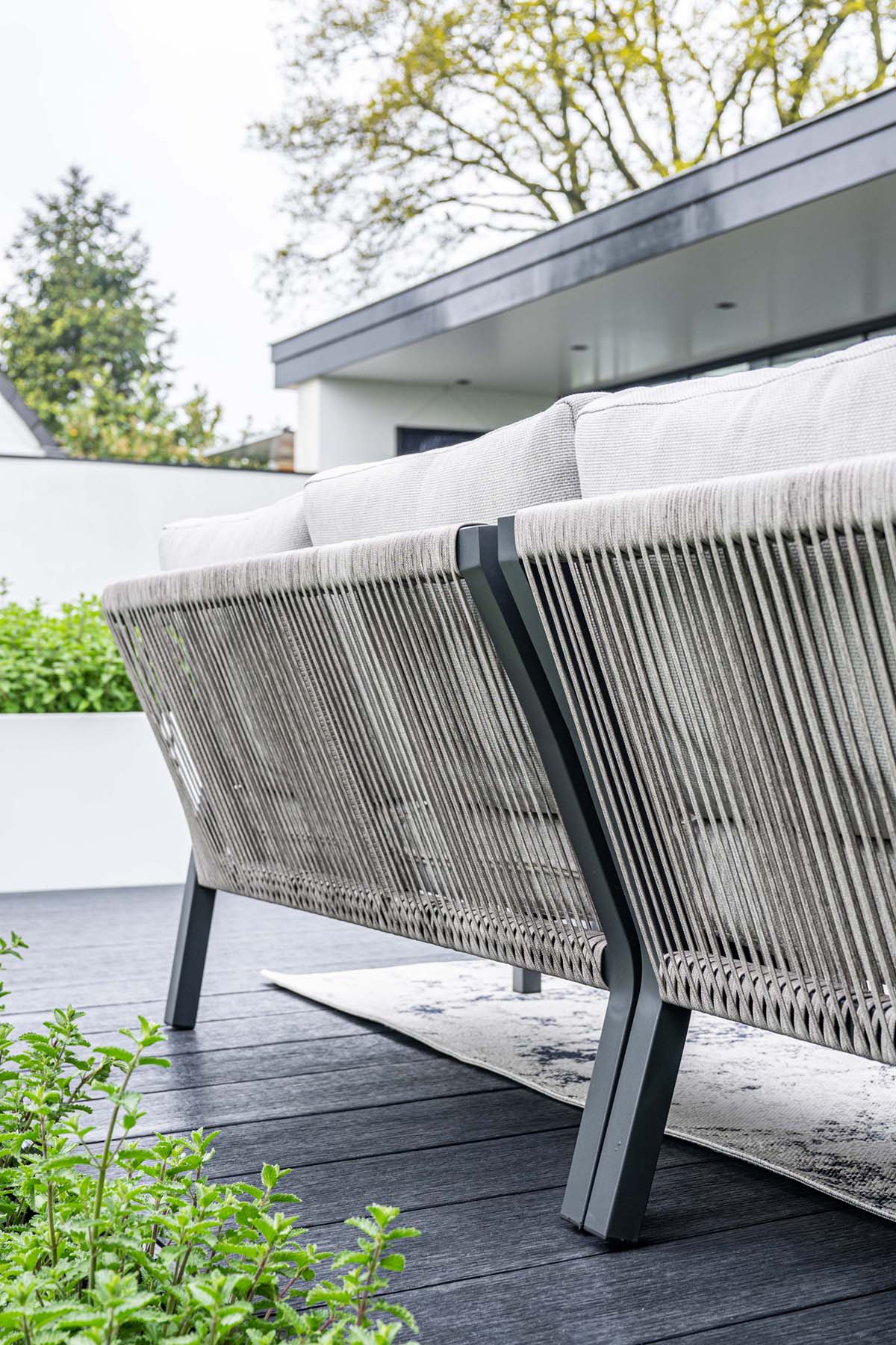 Garden Impressions Monti lounge-diningset 5-delig aluminium frame met rope - afbeelding 15