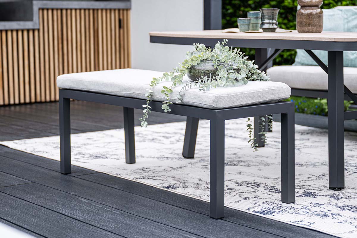 Garden Impressions Monti Lounge-Diningset 5-teilig Aluminiumrahmen mit Rope
