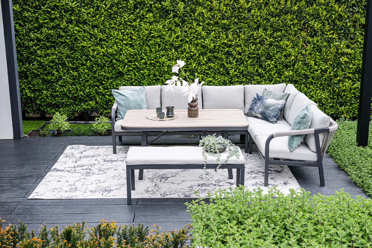 Garden Impressions Monti Lounge-Diningset 5-teilig Aluminiumrahmen mit Rope