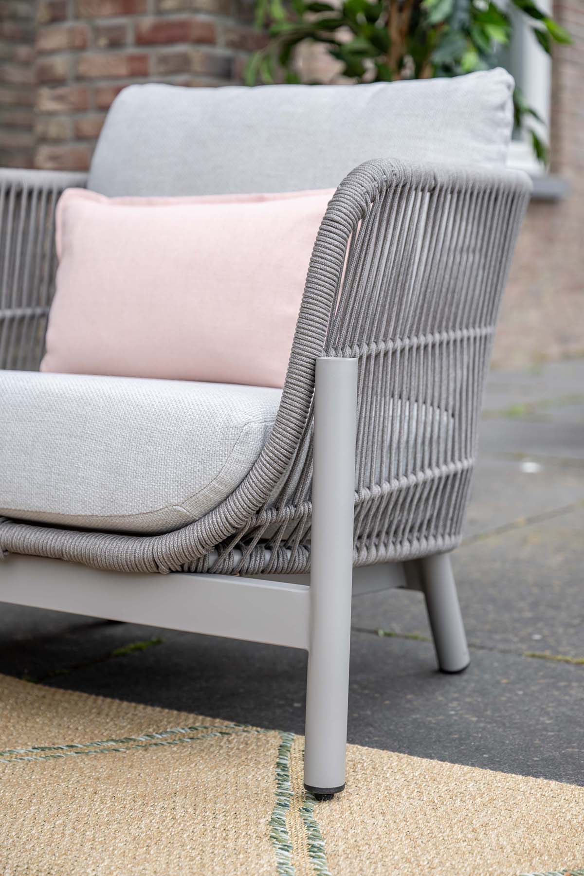 Garden Impressions Catanzaro loungeset 3-delig aluminium frame met rope - afbeelding 10