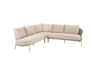 Florence modular corner lounge set latte without tables - Complete Set