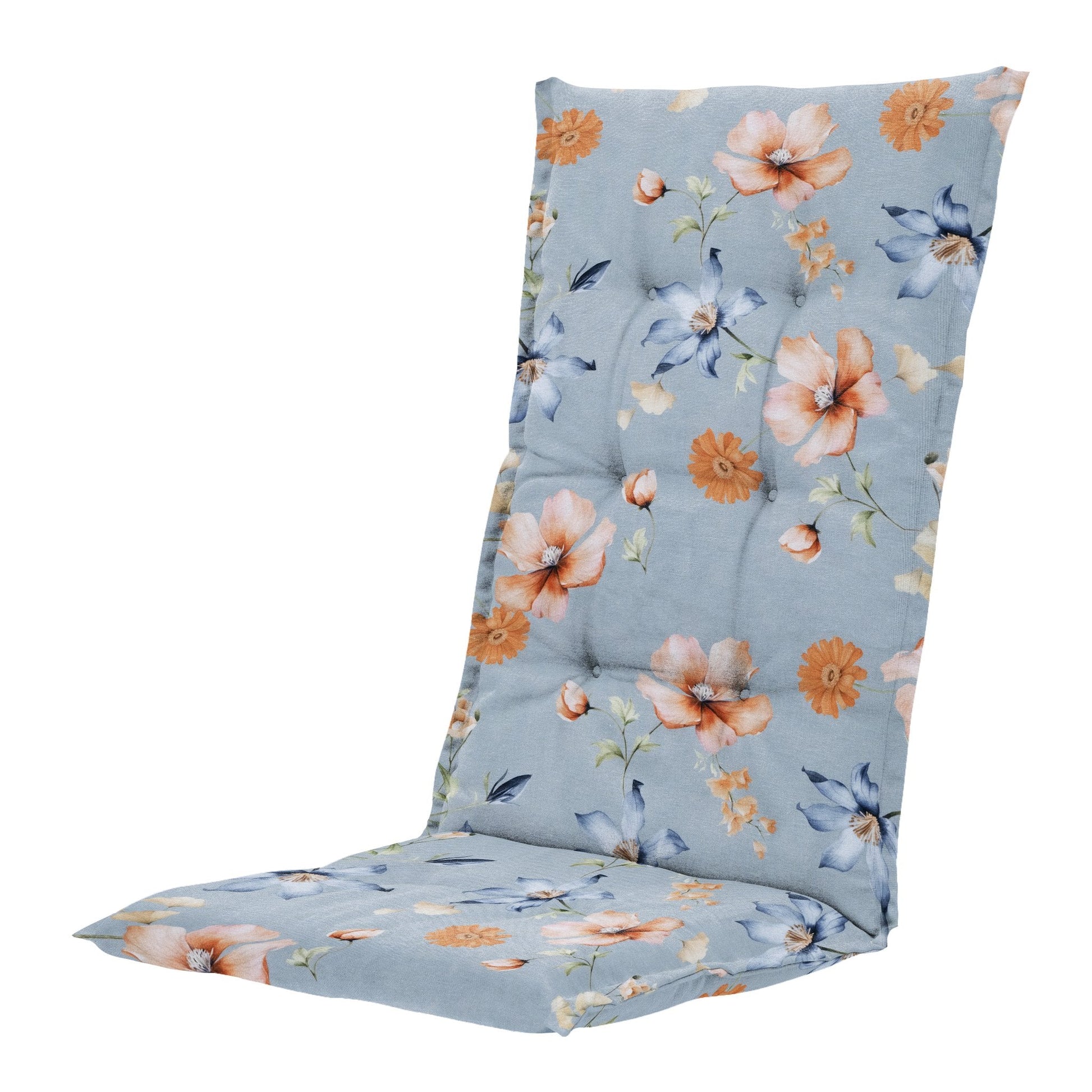 Madison Florina hoge rug rugkussen 123x50 cm - Florina blue