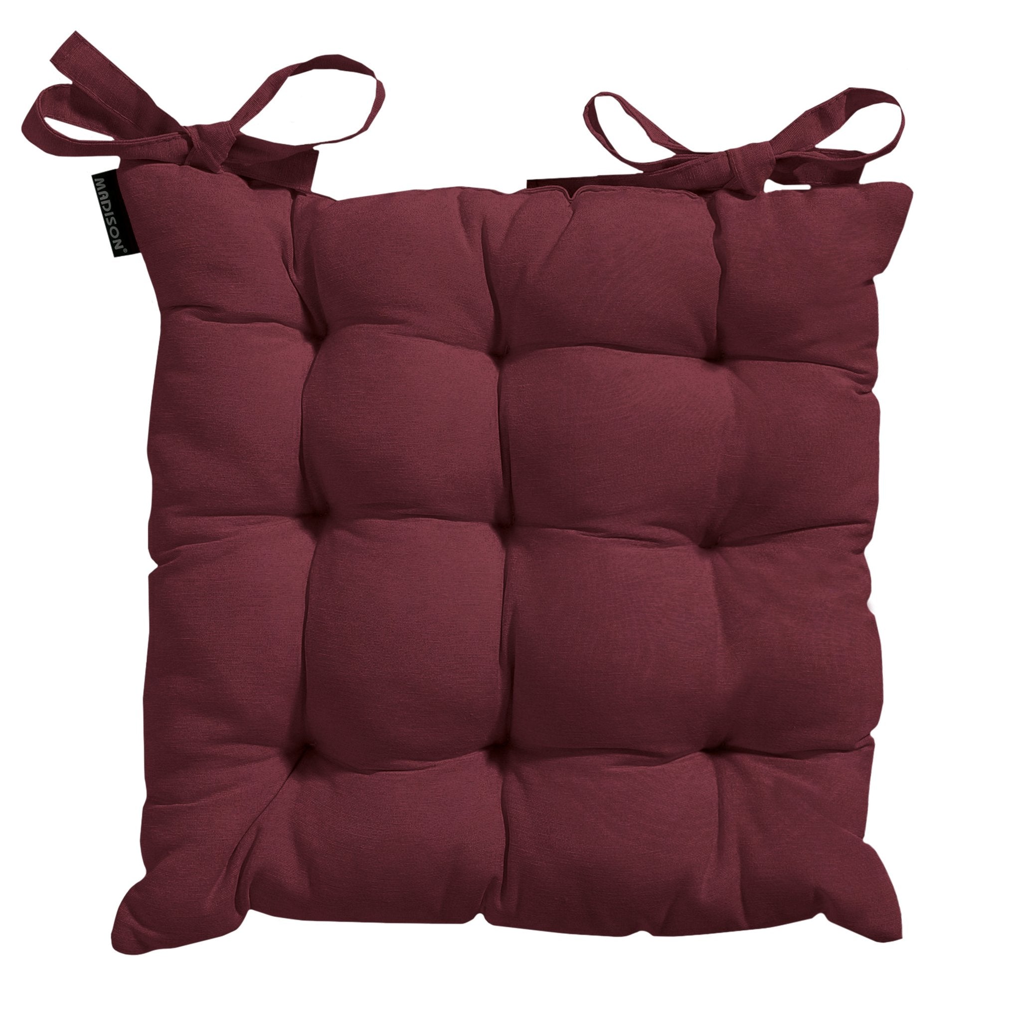 Madison Panama toscane zitkussen 46x46 cm - Panama bordeaux