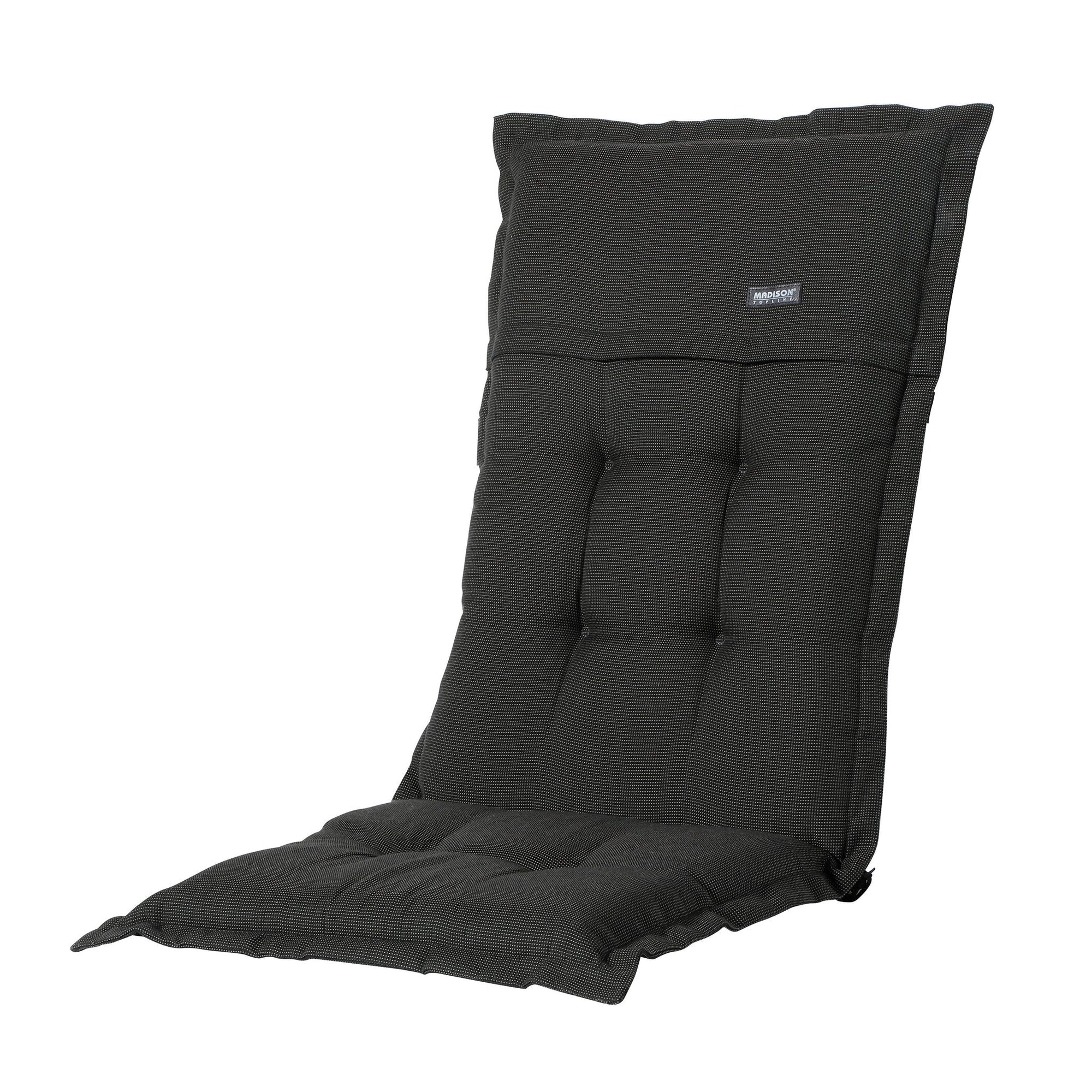 Madison Rib lage rug rugkussen 105x50 cm - Rib black