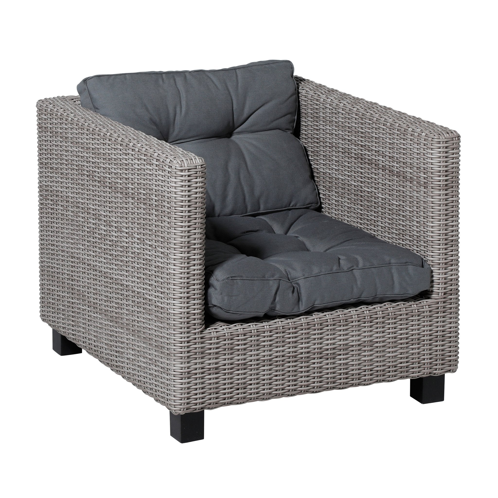 Madison Rib zitkussen 60x60 cm - Rib grey
