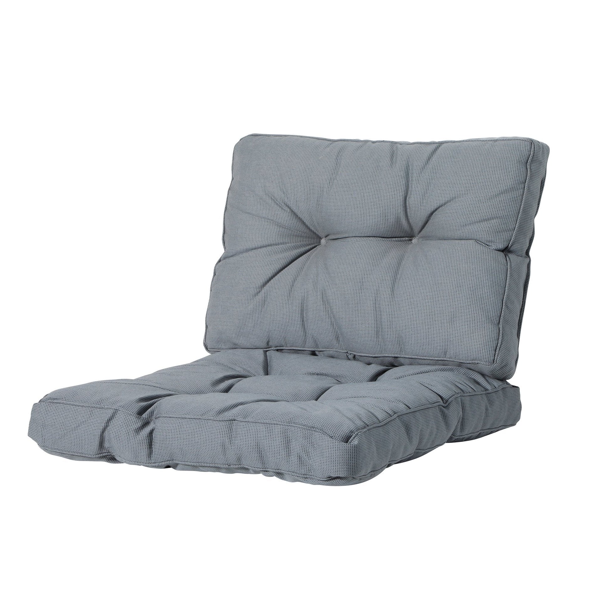 Madison Rib zitkussen 73x73 cm - Rib grey