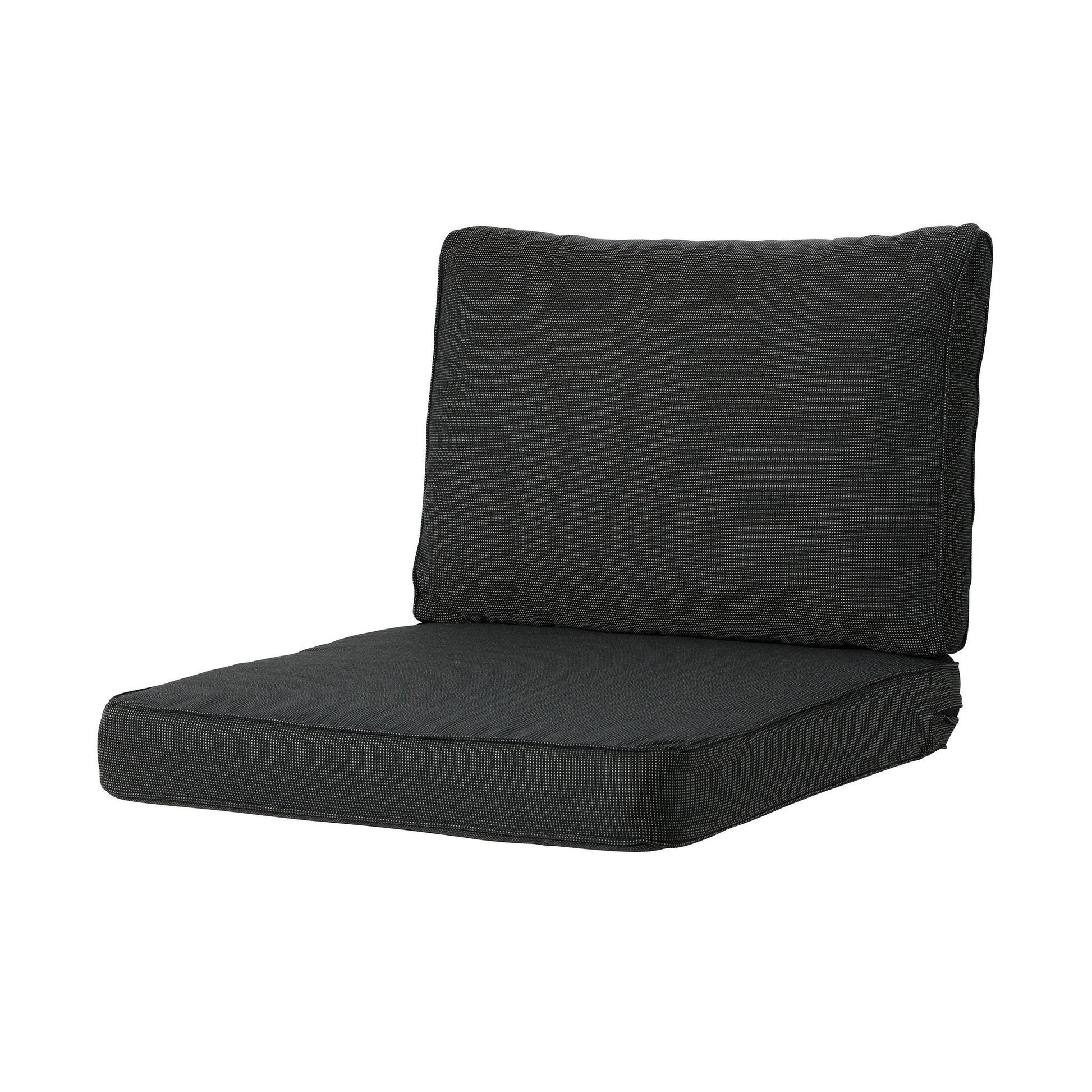 Madison Rib lounge zitkussen 60x60 cm - Rib black
