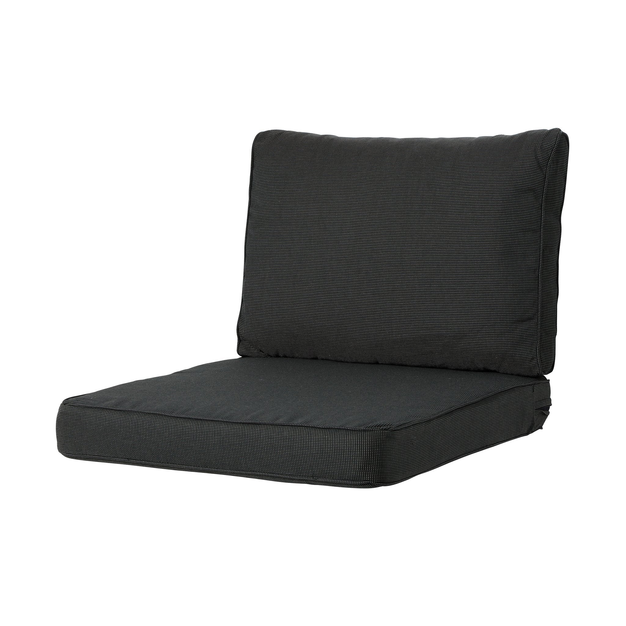 Madison Rib lounge zitkussen 60x60 cm - Rib black