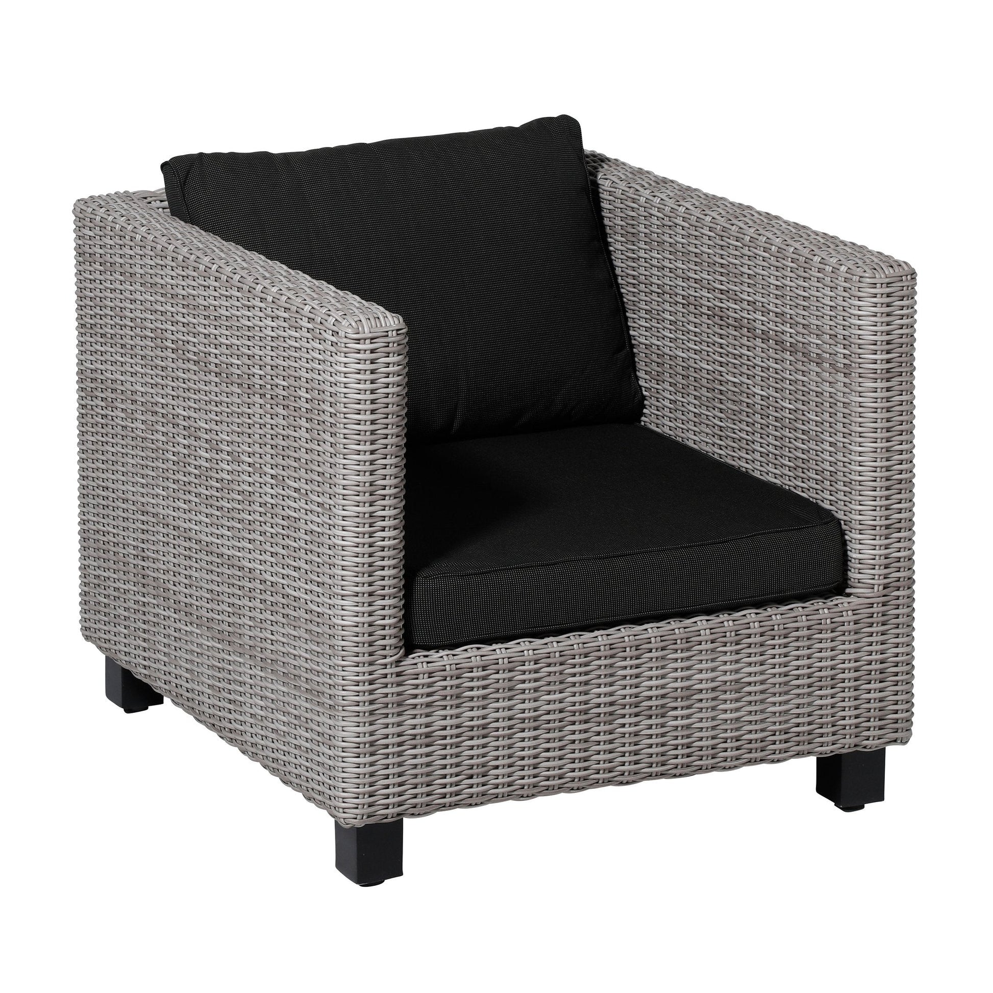 Madison Rib lounge luxe zitkussen 73x73 cm - Rib black