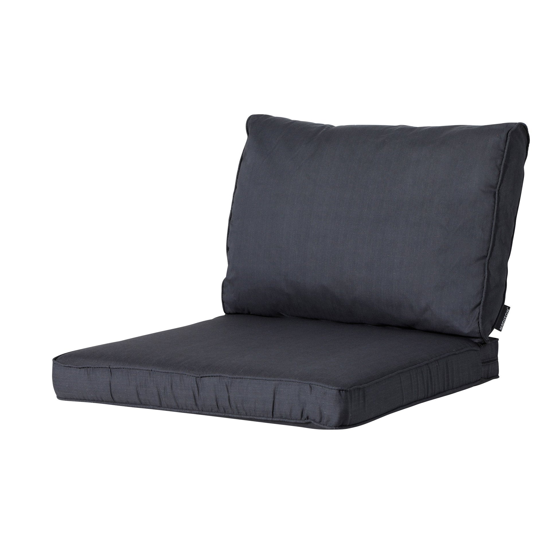 Madison Basic lounge rugkussen 43x73 cm - Basic black