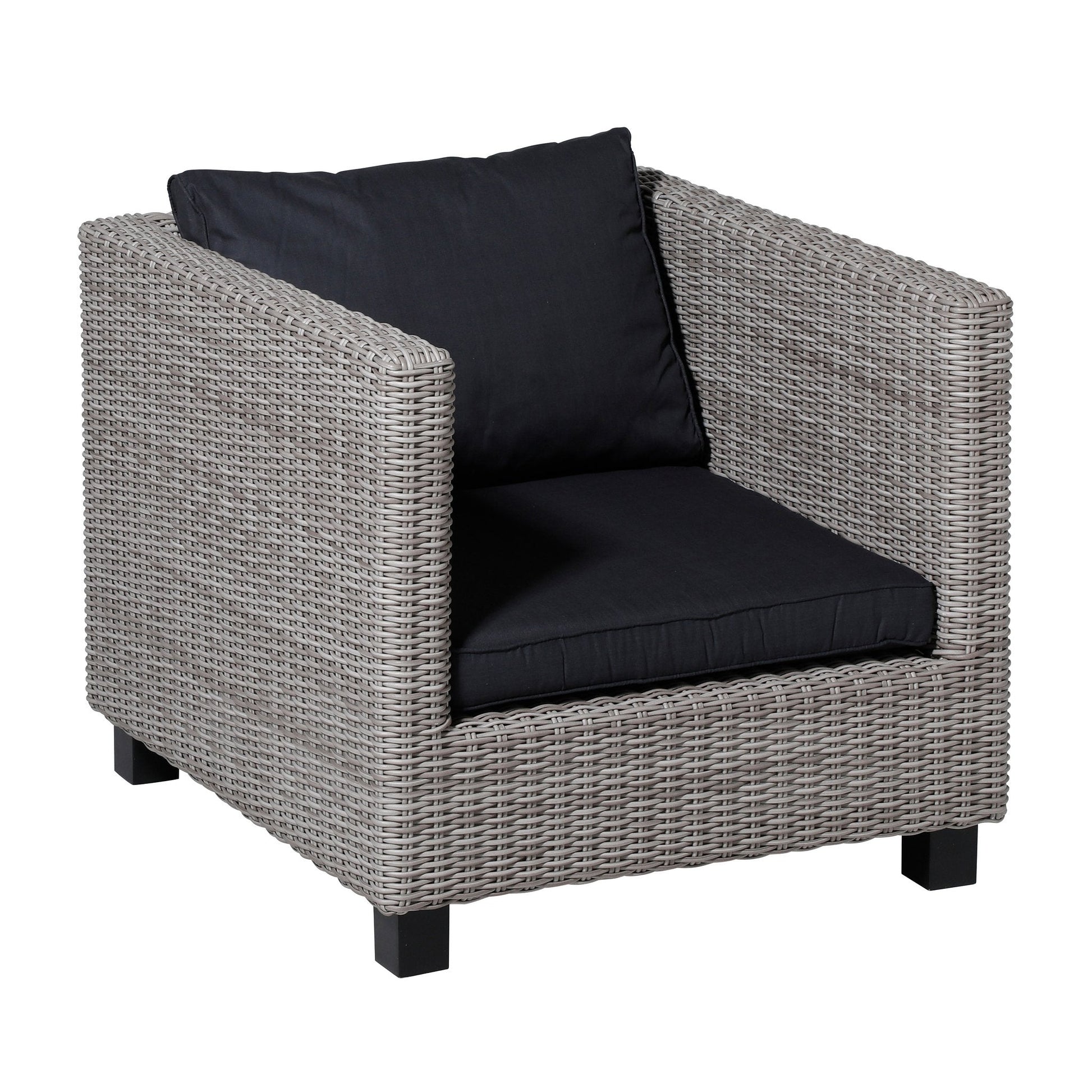 Madison Basic lounge rugkussen 43x73 cm - Basic black