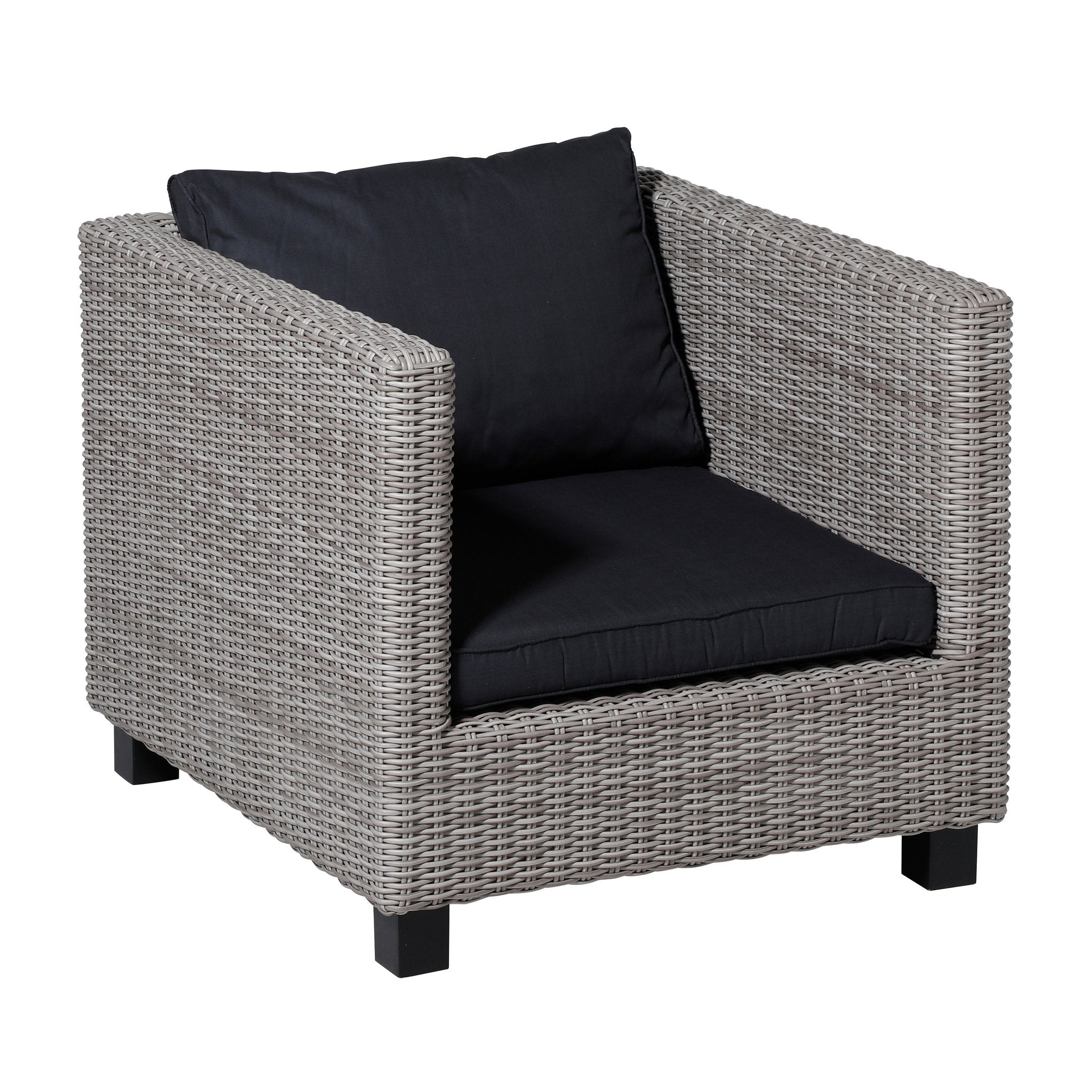 Madison Basic lounge rugkussen 43x73 cm - Basic black
