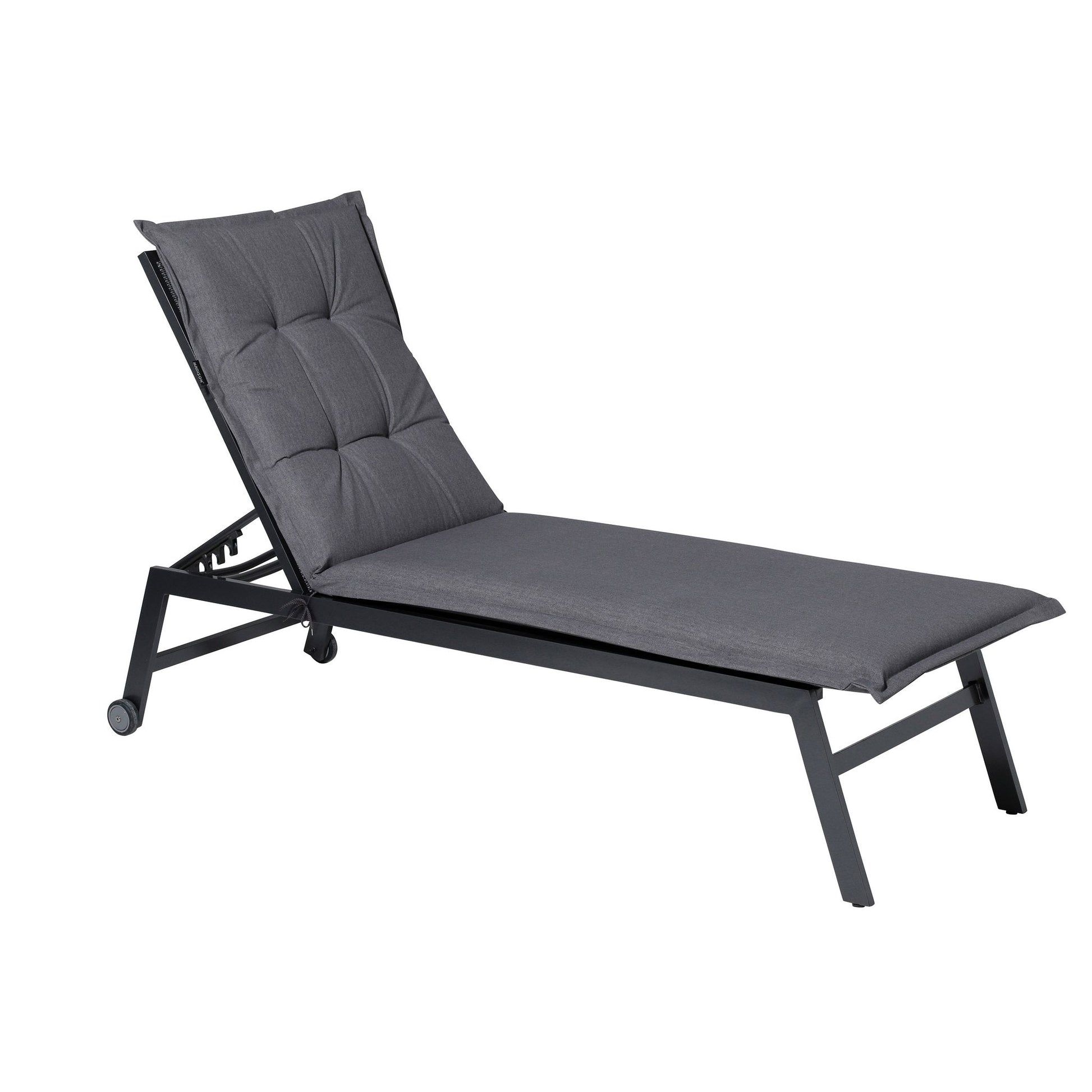 Madison Oxford standaard basis ligbedkussen 200x65 cm - Oxford grey