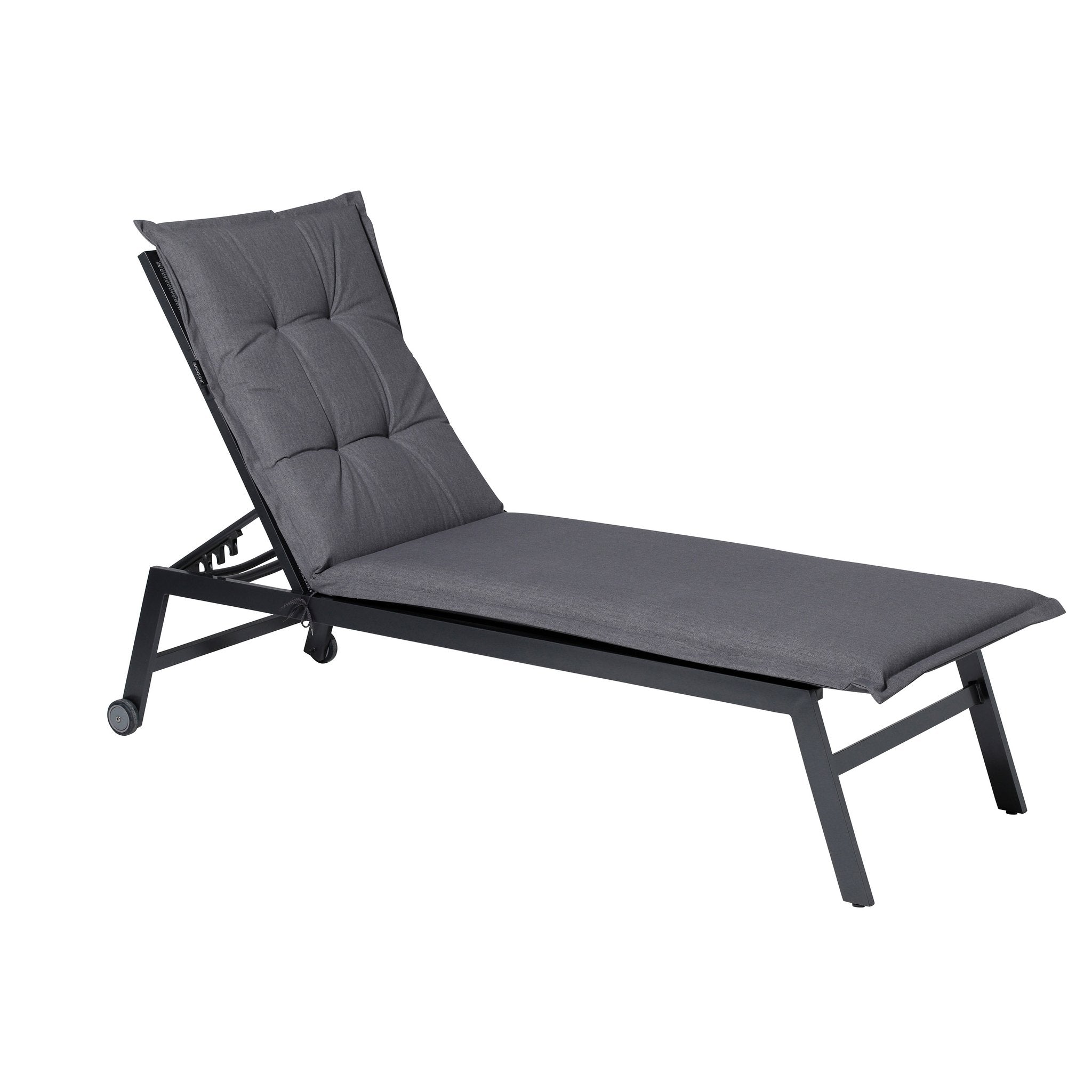 Madison Oxford standaard basis ligbedkussen 200x65 cm - Oxford grey