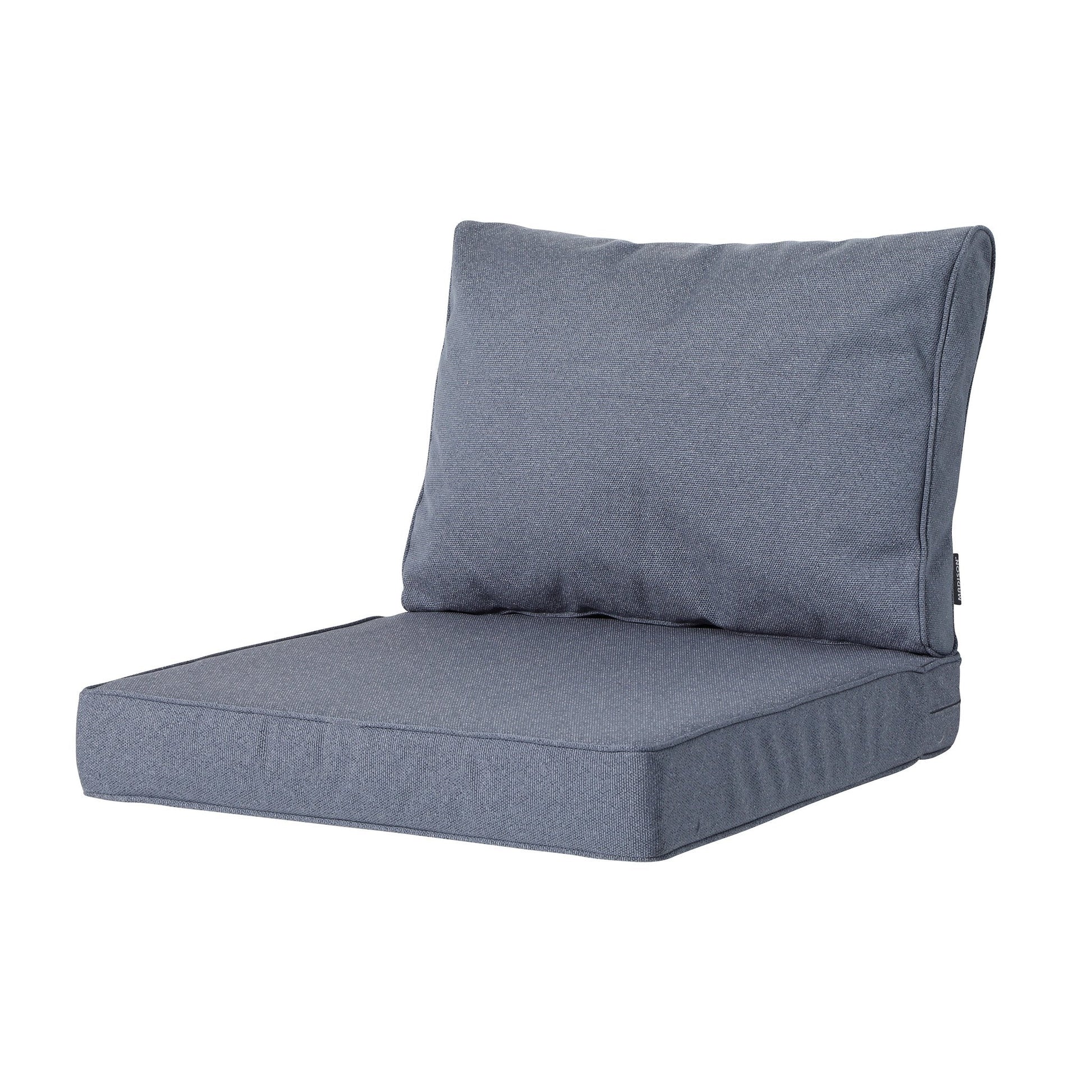 Madison Manchester lounge luxe zitkussen 73x73 cm - Manchester denim grey