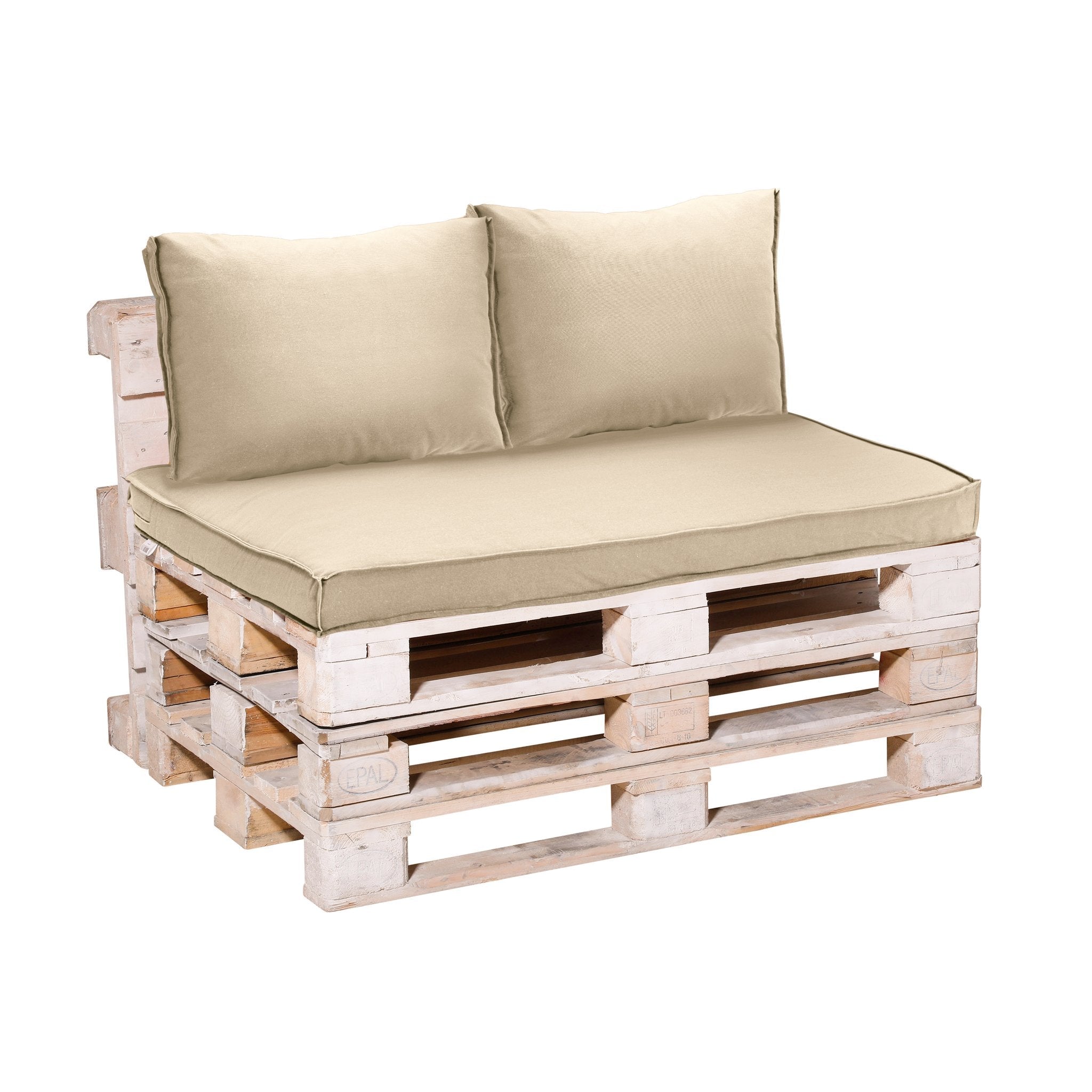 Madison Canvas Eco+ palletkussen 120x80 cm - Beige canvas eco+