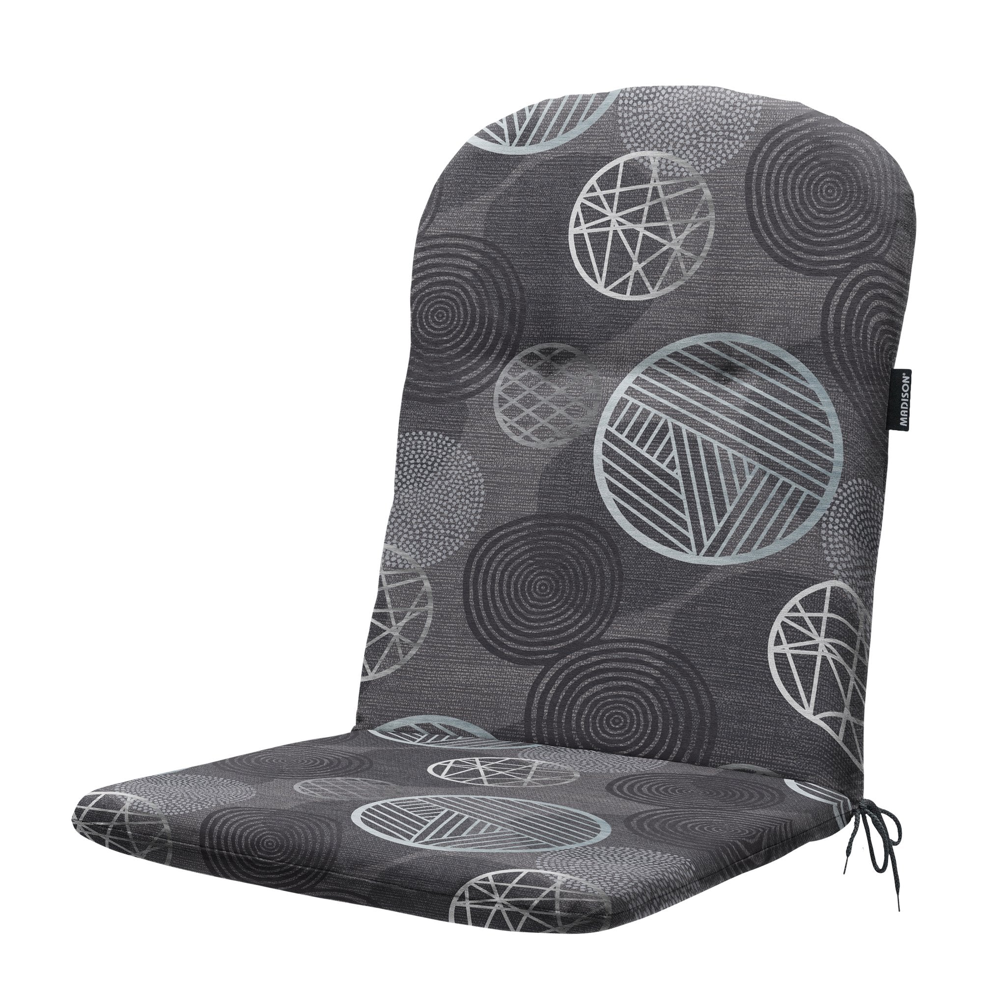 Madison Circle kuipzitkussen 96x45 cm - Circle grey