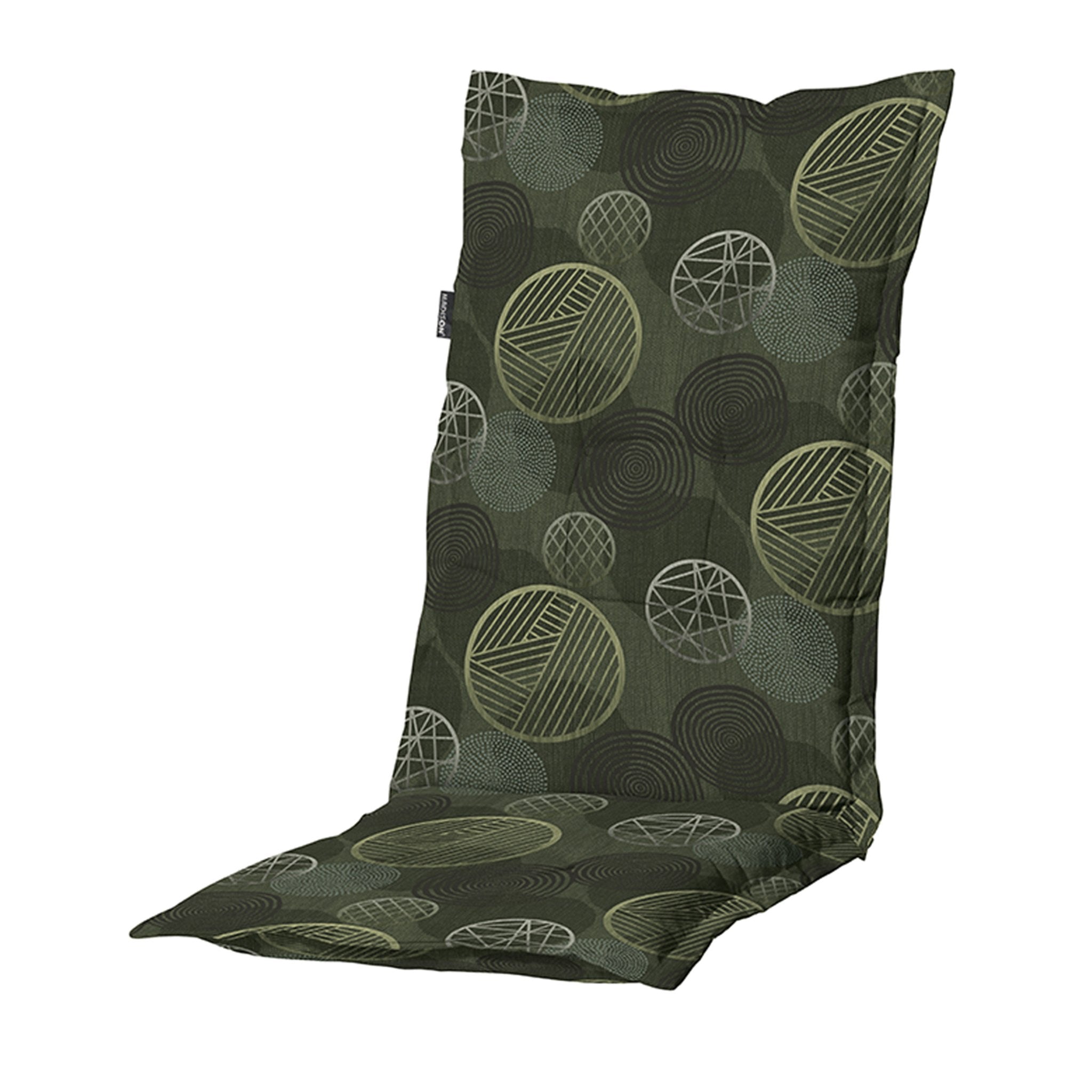 Madison Circle hoge rug basis rugkussen 123x50 cm - Circle green