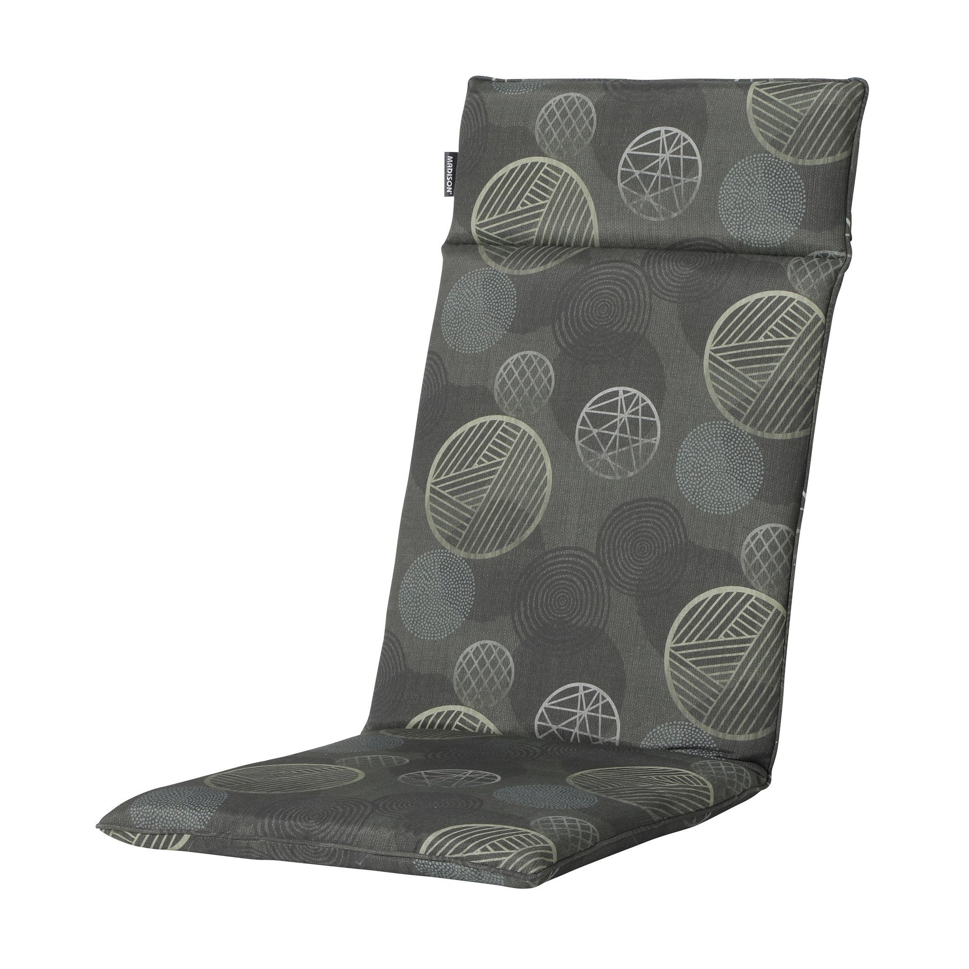 Madison Circle hoge rug rugkussen 120x50 cm - Circle green