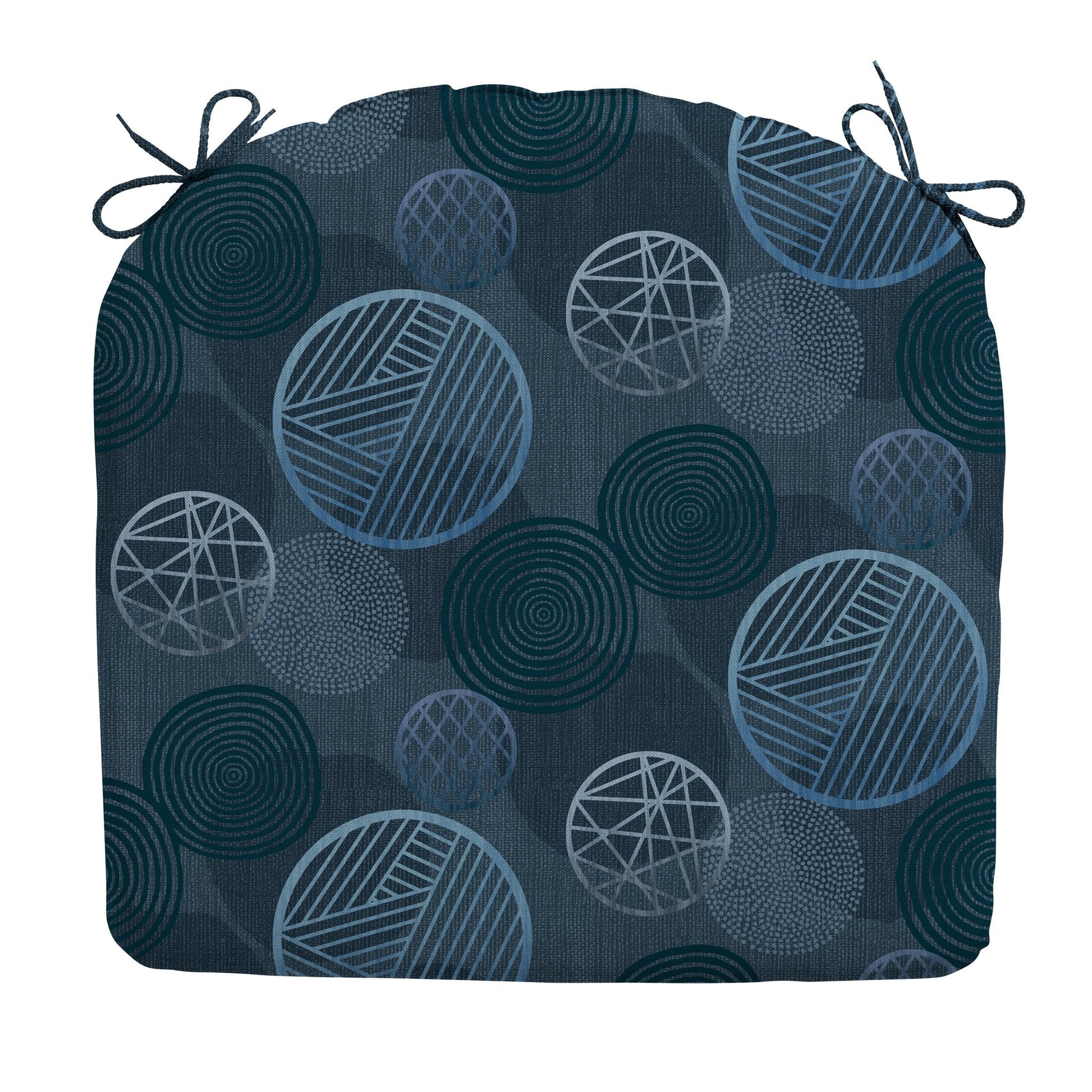 Madison Circle zitkussen 46x48 cm - Circle blue