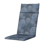 Madison Circle hoge rug rugkussen 120x50 cm - Circle blue