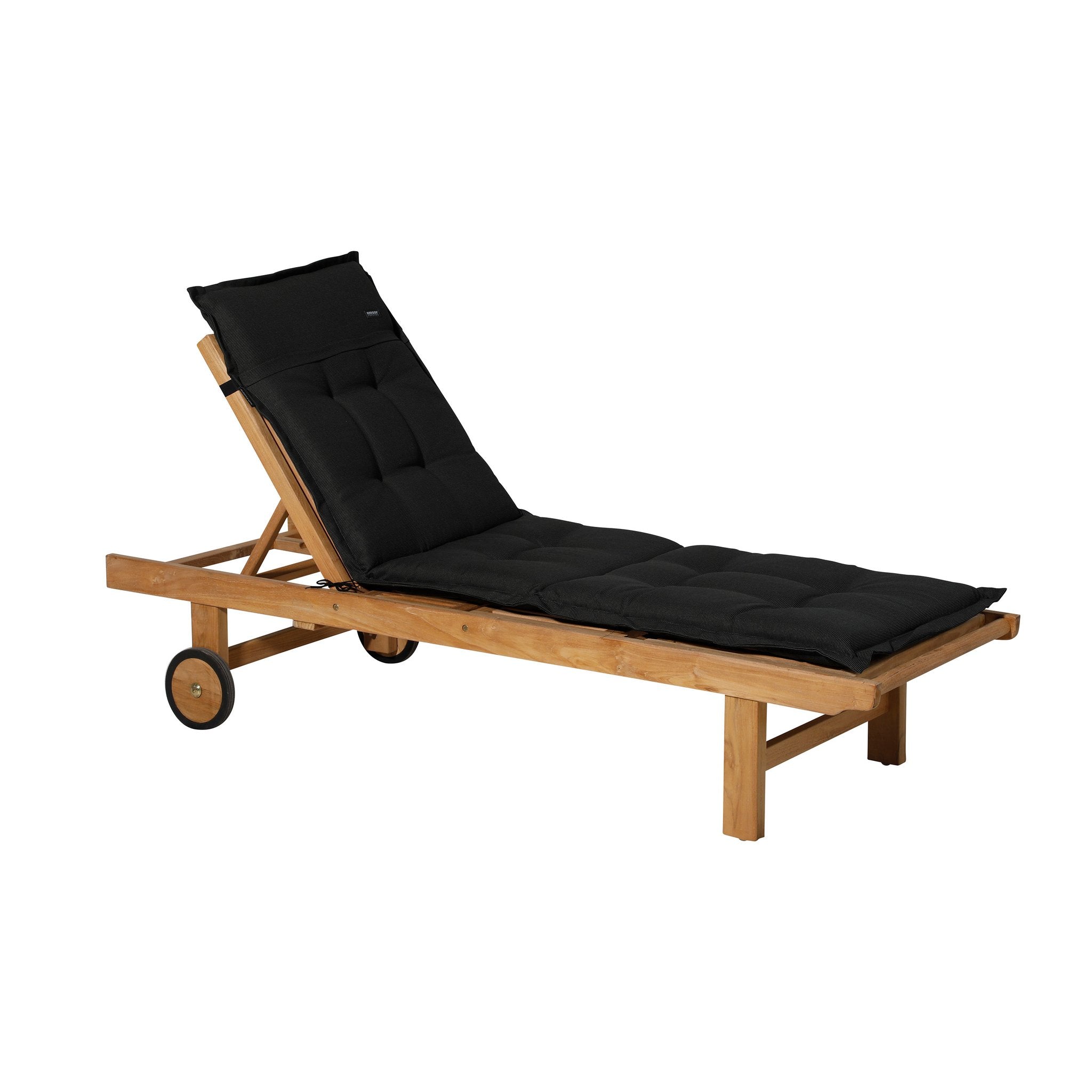 Madison Rib standaard basis ligbedkussen 200x65 cm - Rib black