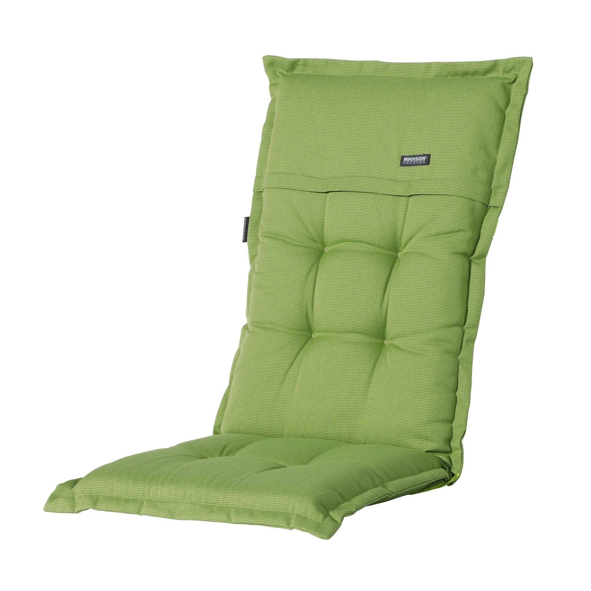 Madison Rib hoge rug basis rugkussen 123x50 cm - Rib lime