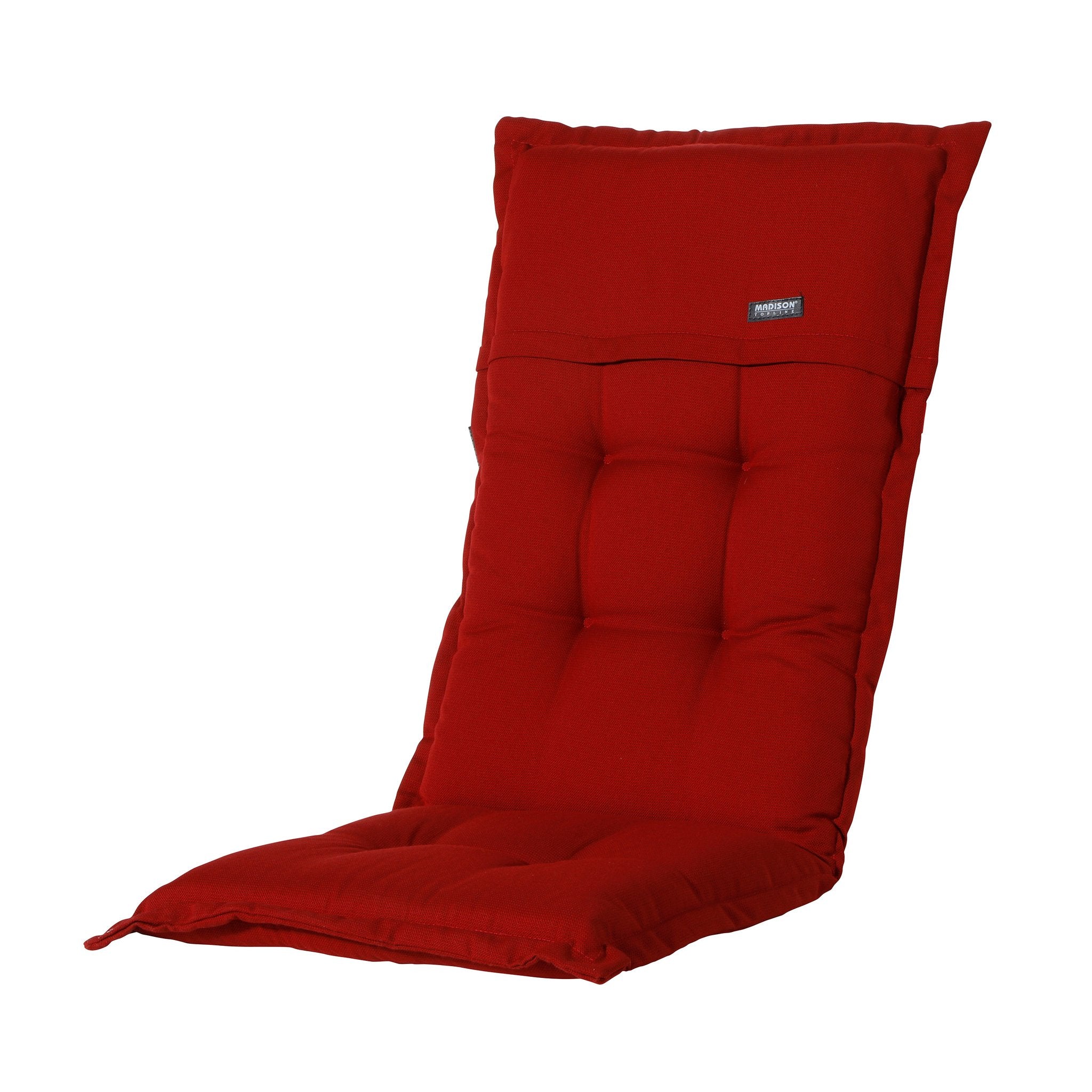 Madison Rib hoge rug basis rugkussen 123x50 cm - Rib red