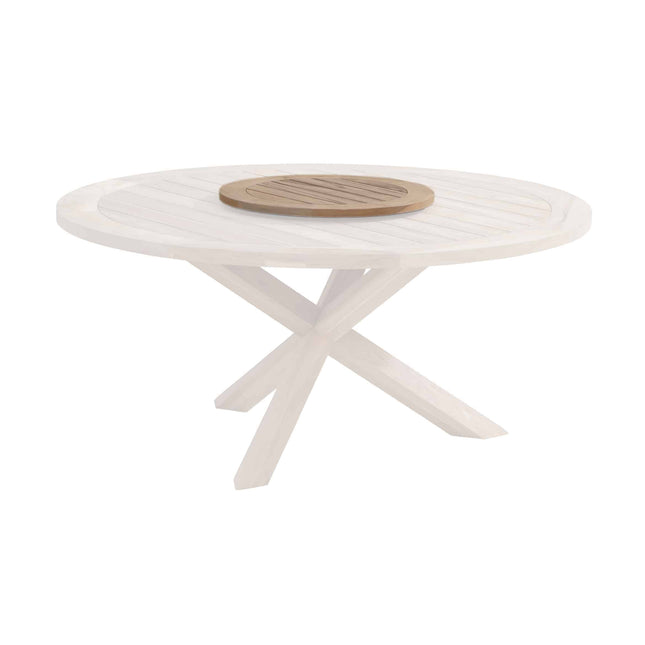 Taste 4SO Palma Dining Anthrazit + Louvre Teaktabelle 160 Ø cm