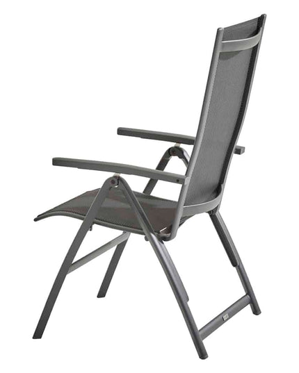 Taste 4SO Cadiz Verstellbarer Stuhl + Kammtisch Anthrazit 220 cm