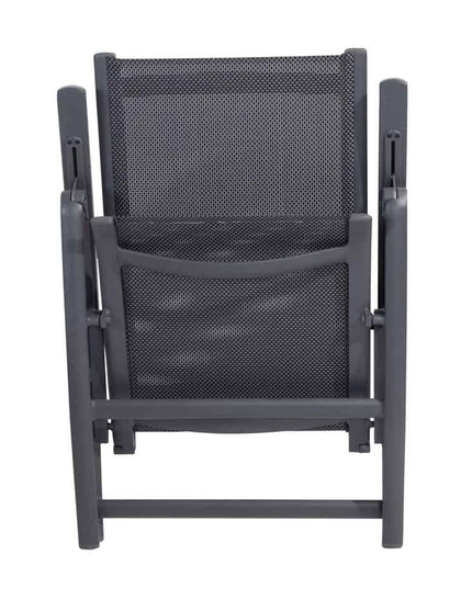 Taste 4SO Cadiz Verstellbarer Stuhl + Kammtisch Anthrazit 220 cm
