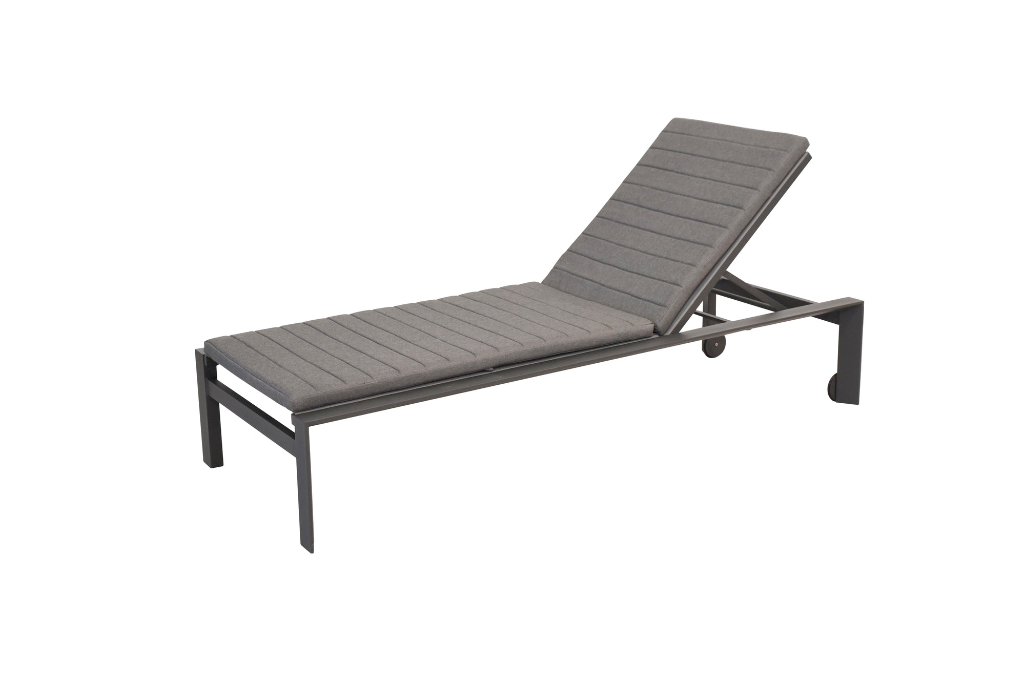 Tropic sunbed matt carbon with sunbed cushion - view 1