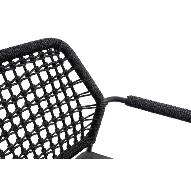 Taste 4SO Barista Dining Anthrazit + 4 Seasons Outdoor privada tisch HPL oval 240 cm