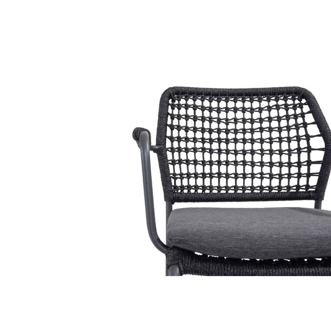 Taste 4SO Barista Dining Anthrazit + 4 Seasons Outdoor privada tisch HPL oval 240 cm