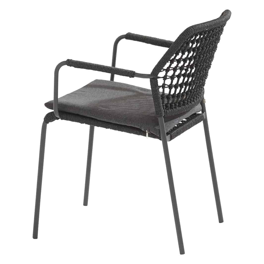 4SO Barista dining set anthracite (4 st.) + Taste 4SO Locarno tafel 130cm - afbeelding 4