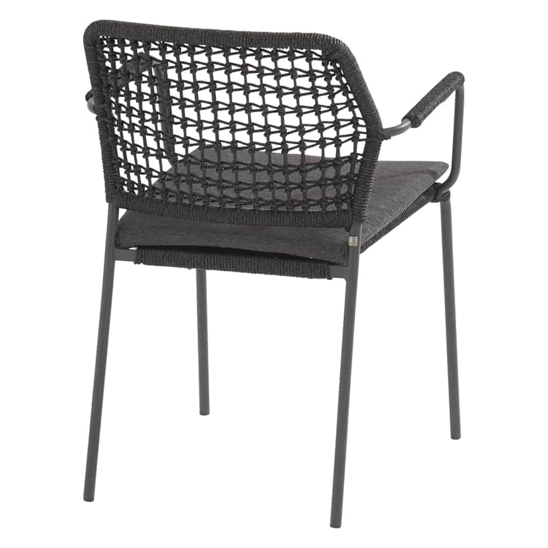 4SO Barista dining set anthracite (4 st.) + Taste 4SO Locarno tafel 130cm - afbeelding 3