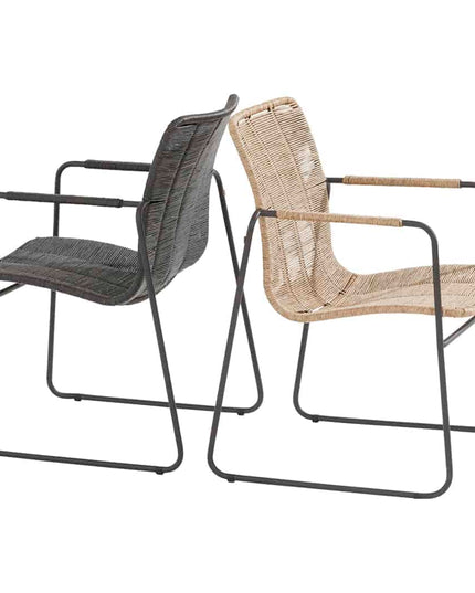 Taste 4SO Palma Dining Anthrazit + Basso Teaktabelle 240 cm