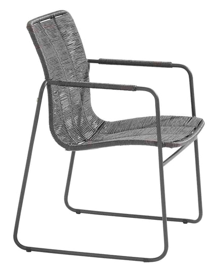 Taste 4SO Palma Dining Anthrazit + Basso Teaktabelle 240 cm