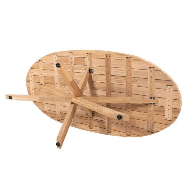 4 Seasons Outdoor Puccini Dining + Taste 4SO Prado Teak Tisch Oval 240 cm