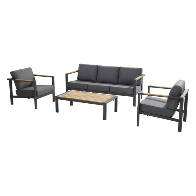 Taste 4SO Ginger Lounge Set Anthrazit + Kaffeetabelle 120 x 64,5 cm