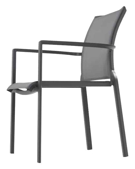 Taste 4SO Melbourne Dining Anthrazite + Optimum Put Tisch Keramik 160-220-280 cm