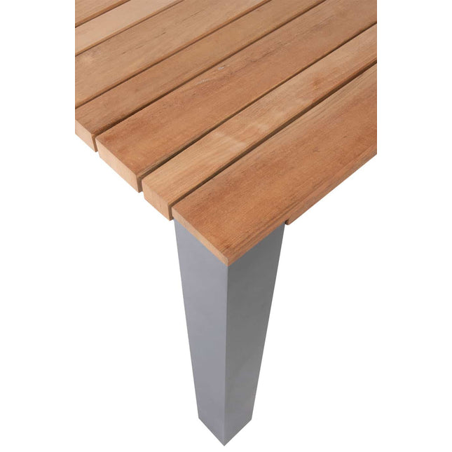 Taste 4SO Tosca Dining Anthrazit + Ridge Teak Tabelle 220 cm