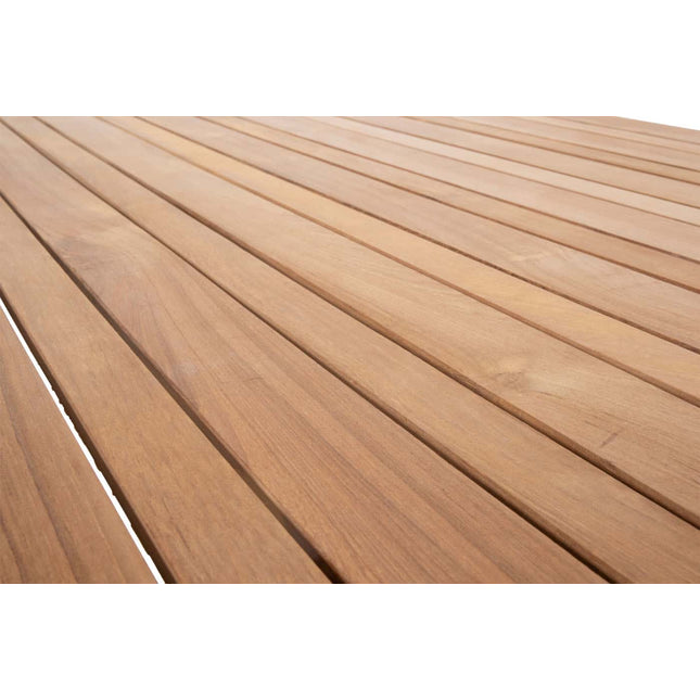 Taste 4SO Tosca Dining Anthrazit + Ridge Teak Tabelle 220 cm