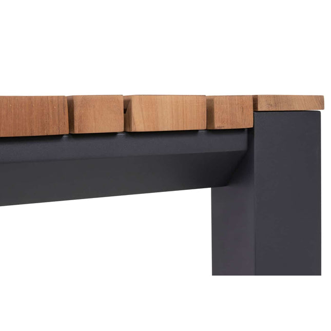 Taste 4SO Tosca Dining Anthrazit + Ridge Teak Tabelle 220 cm